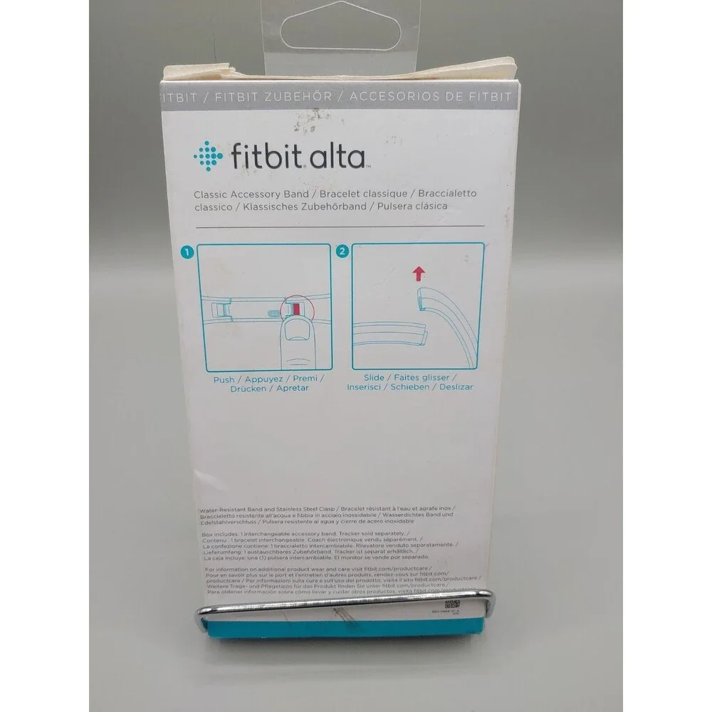 Fitbit FB158ABBUL Alta Classic Band Blue Size Large